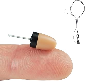 PingaOculto Spy Earpiece Wireless Earphones Invisible Hidden Mini Headset Exam Phone Microphone - Secret Earphone Micro Listening Device Hearing Ear Cheating (Spy Earpiece Vip Pro Mini + Microphone)