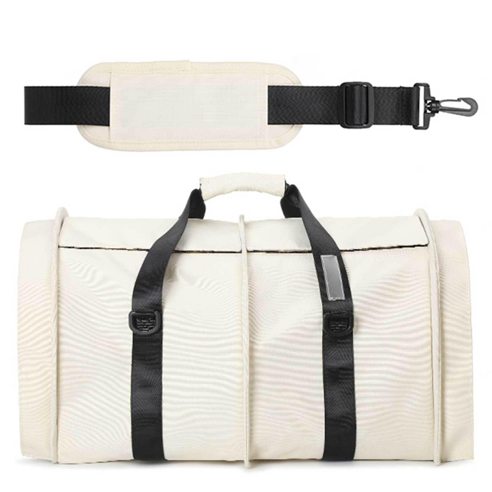 Bolsa de Transporte para Gatos y Perros Bolso Ligero para Mascotas con Lados Suaves Bolsa de Hombro Transpirable para Animales Pequeños, Conejos, Cachorros y Gatitos de hasta 10 LB,Beige