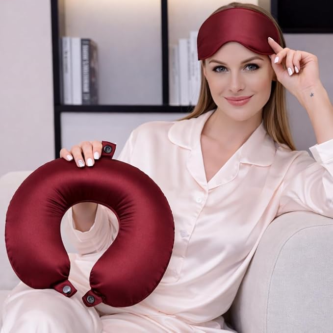 Funda para Almohada de Viaje Seda Mulberry 22 Momme miniatura 2