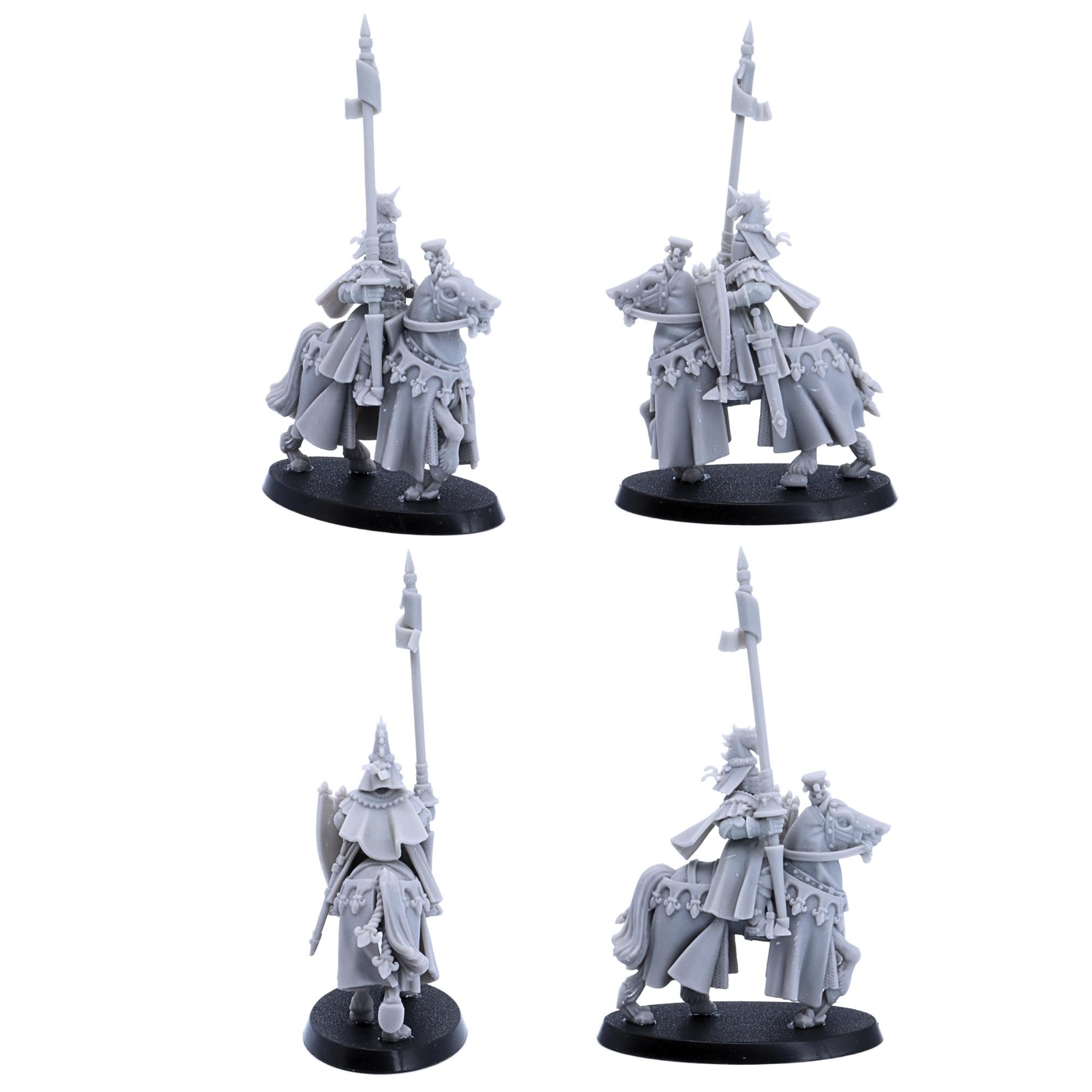 Medieval Royal Knights Cavalleria Spearmen, Highlands Miniature Giochi di ruolo storici gioco TTRPG NPC Wargaming