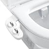 Bidet Attachment for Toilet UK, Non-Electric Cold Water Bidet Toilet Seat Attachment with Adjustable Water Pressure, Ultra-Slim Bidet with Self-Cleaning Dual NozzlesFrontal & Rear Wash