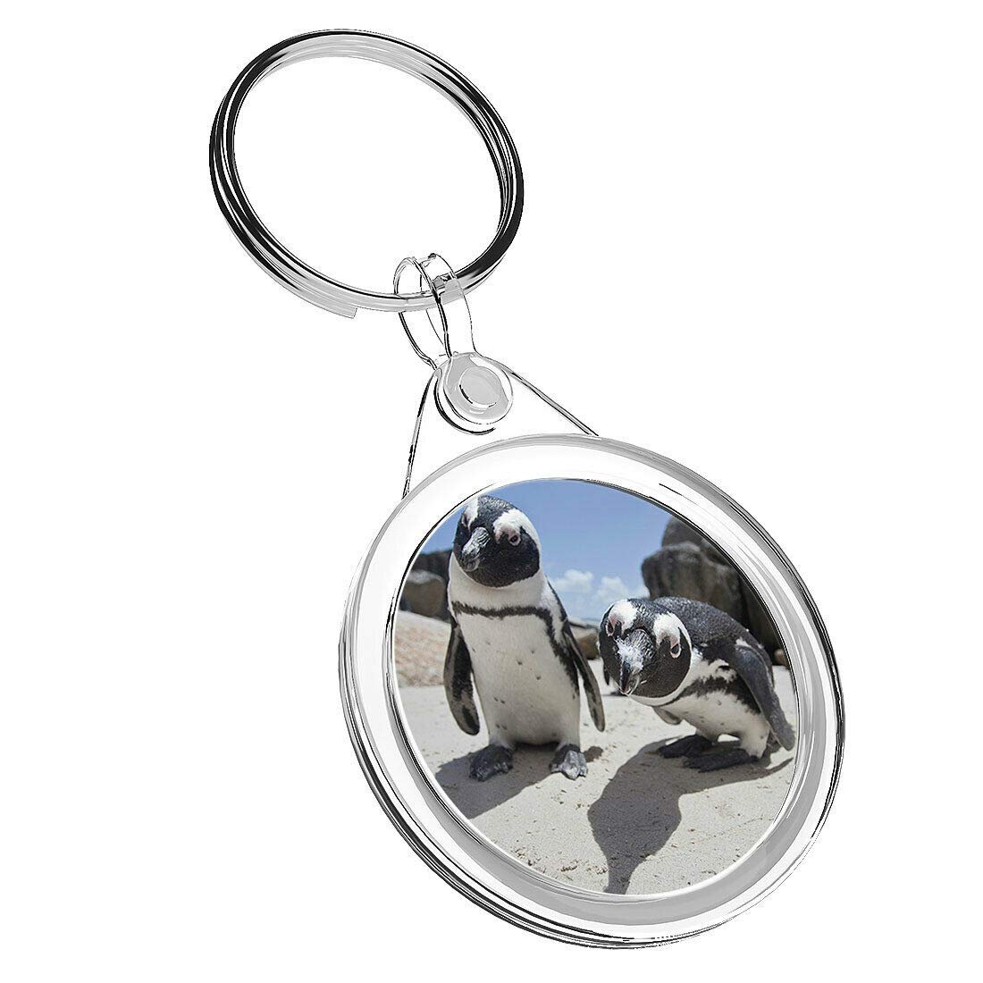 1 X Boulders Beach African Penguins - Keyring IR02 Mum Dad Birthday #16261