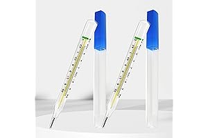 AiBi TECH 2 Pack Clinical Non-Digital Glass Thermometers