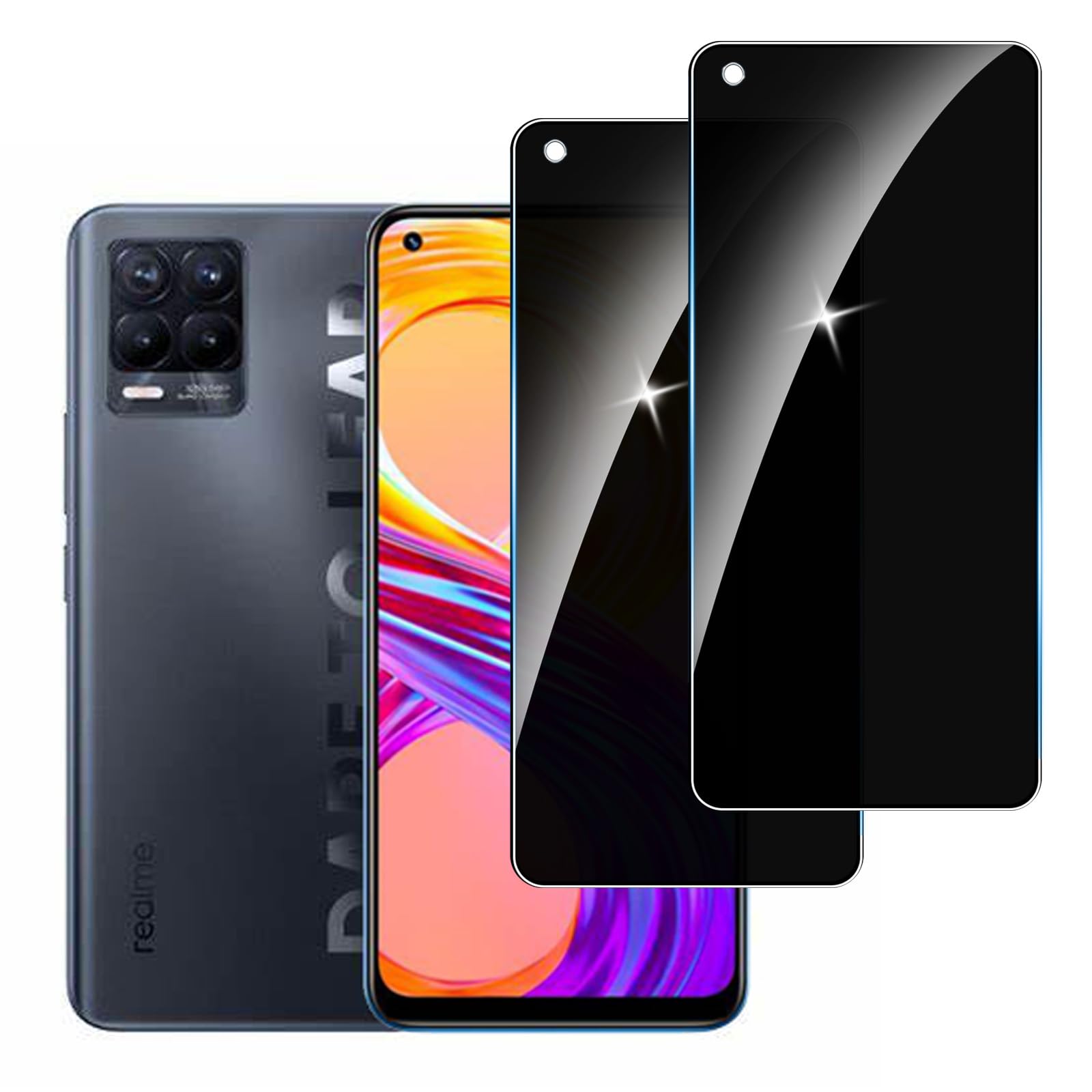 2 Pellicole Vetro Temperato Per Realme 8/8 Pro - Anti-Graffio, 9H, Facile Applicazione - Foto 7