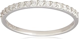 Autopure Platine Platinum 950 Diamond 0.2ct Half Eternity Ring