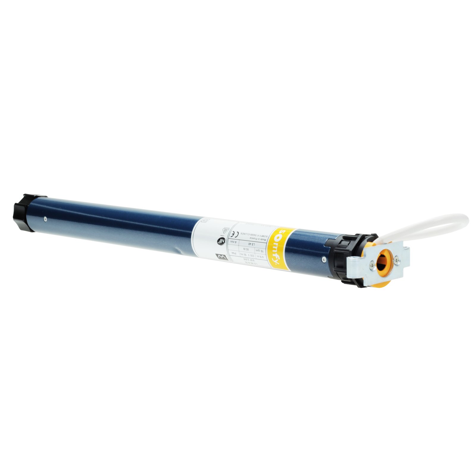 NOBILY Ensemble composé d'un moteur de volet roulant Somfy LS40 Vulcan Force de traction 13 Nm (36 kg) SW40, roulement universel et kit mécanique Nobily