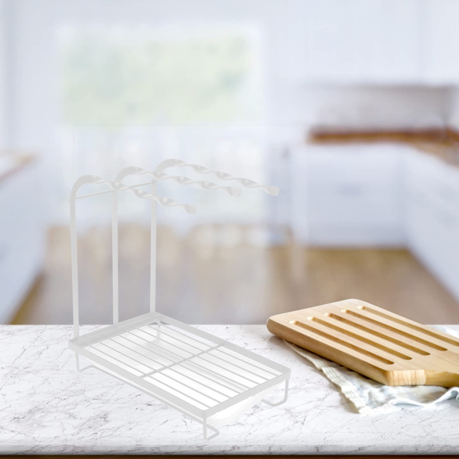 Küchenaufbewahrungsregal, Abtropfgestell, Schwammhalter für Spüle, Seife und Schwamm, über Spüle, Geschirrregal, Badezimmer, Handtuchhalter, Spülbürstenhalter, platzsparende Lösung