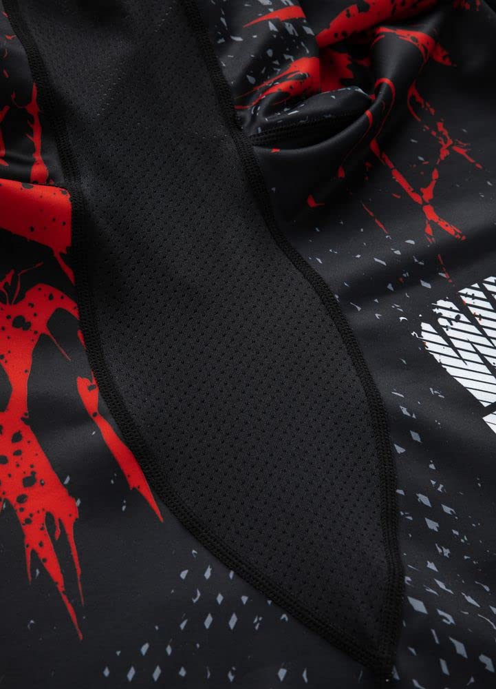 Męska koszulka z długim rękawem Rashguard Pit Bull West Coast Blood Dog II, czarny, L