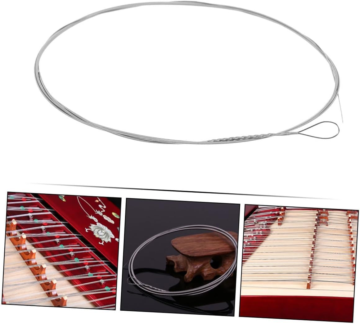 Toddmomy 2pcs Dulcimer Strings Replacement for Hammered Dulcimer Metal Strings for Consistent Tone and Comfortable Play and Enthusiasts