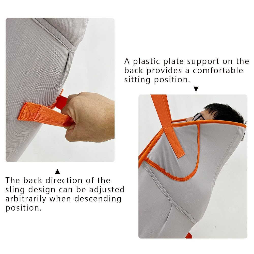 Arnés Elevación Paciente Cuerpo Completo, Grúa de Paciente, Eslinga De Elevación,para Posicionamiento Y Elevación De La Cama,Enfermería, Fácil de Usar
