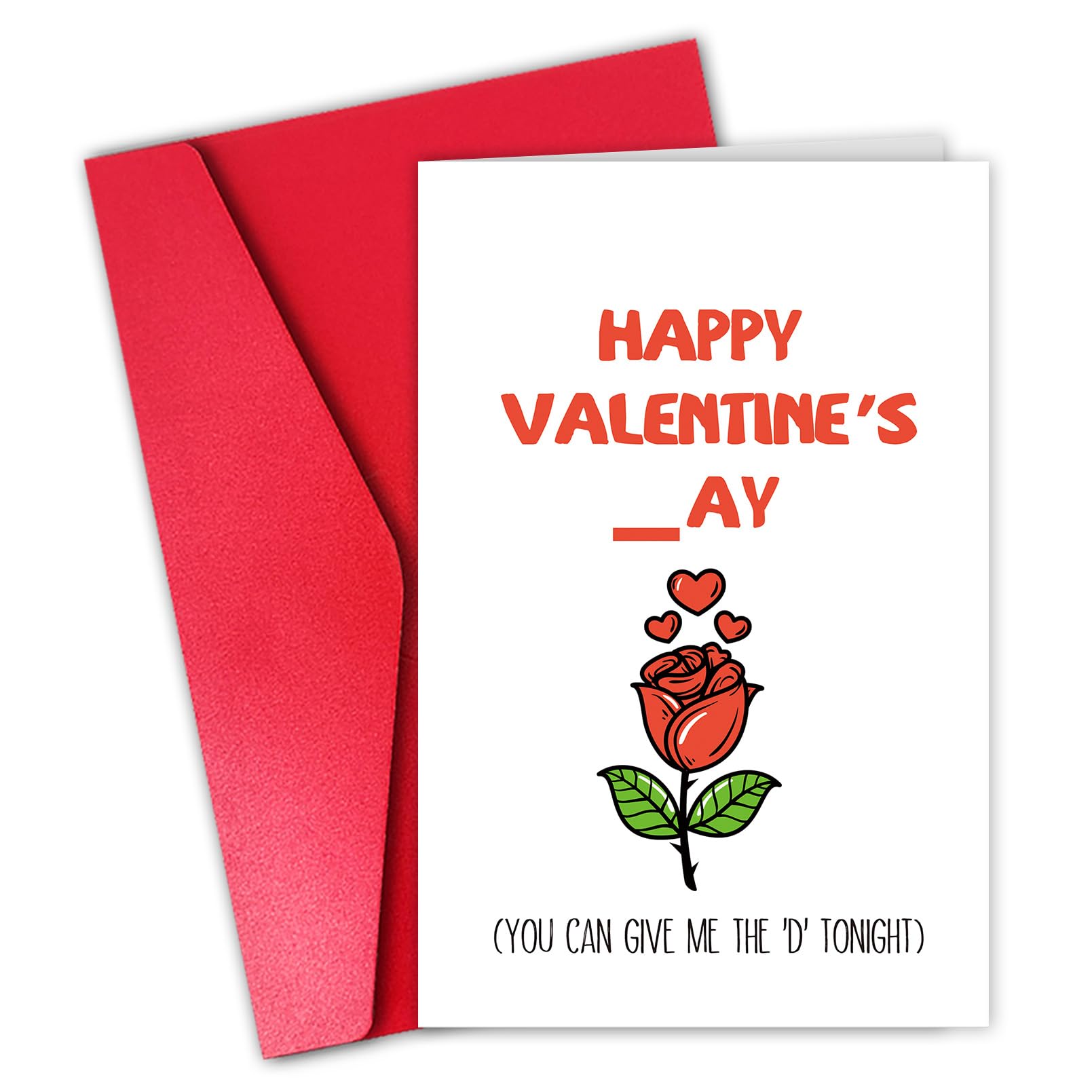 Dirty Valentines Day Card for Boyfriend Husband, Happy Valentine’s Day Card from Girlfriend Wife,(You Can Give Me The “D”)