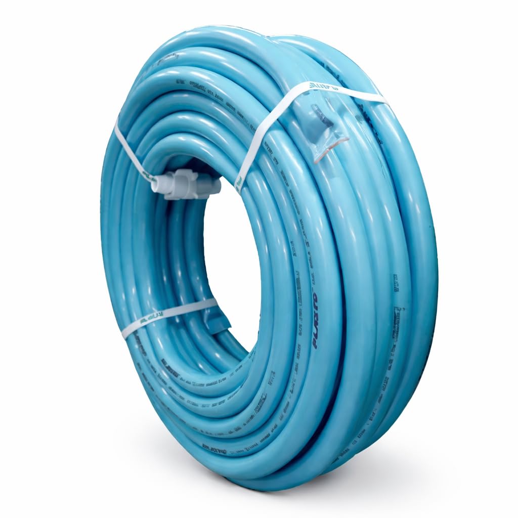PLASTO Ice Cold Garden Pipe 4 Layer Heavy Duty PVC Water Hose Pipe (3/4 Inch | 30 Meter / 100 Feet) Flexible Anti-Kink Garden Hose for Gardening, Car Washing & Terrace Cleaning | 2 Year Warranty-picture-13