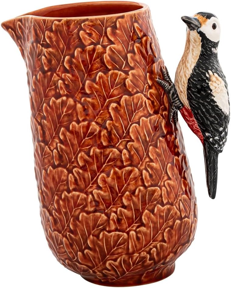 Bordallo Pinheiro Gudrun Woodpecker Pitcher By Cláudia Schiffer, Brown