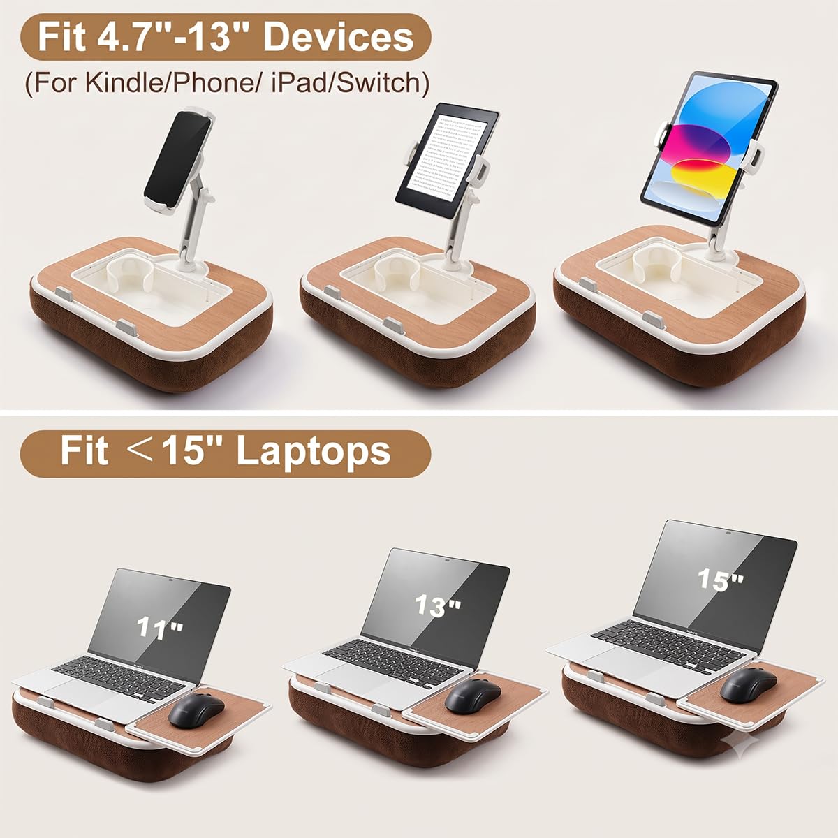 LD-B6A Tablet Kissenständer (Wood)