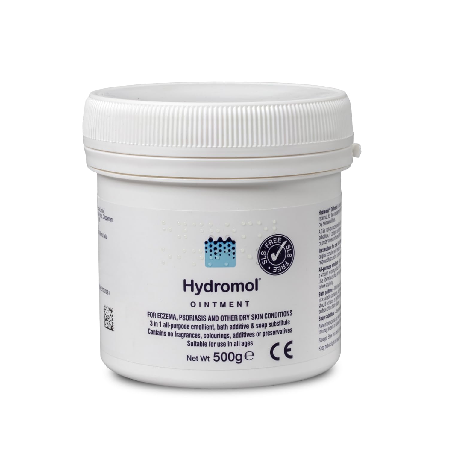 Hydromol Emollient Ointment for Eczema, Psoriasis & Dry Skin, 500 g