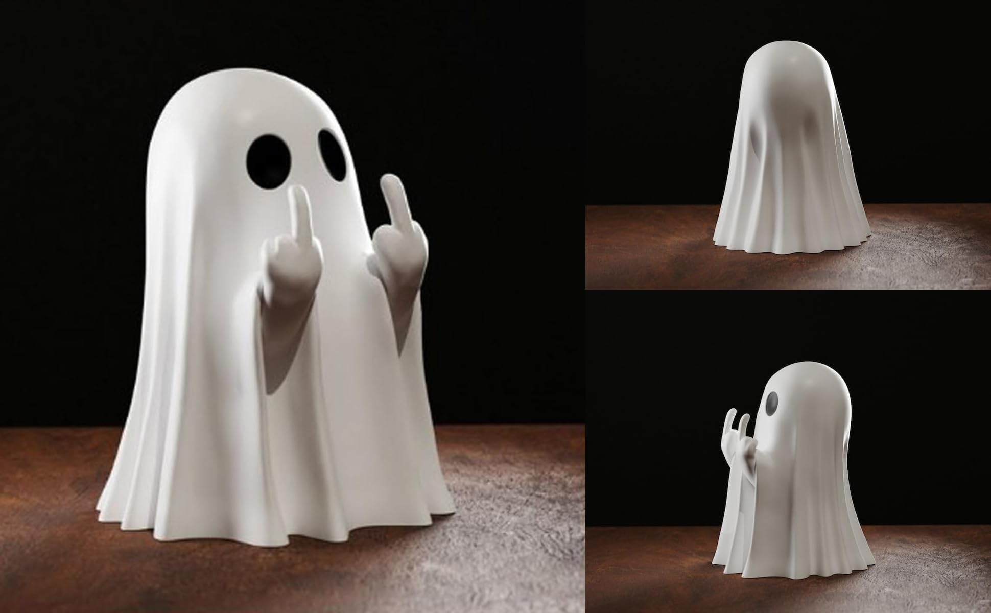Süße Mini Geister Figuren - Halloween Deko Für Tisch & Regal