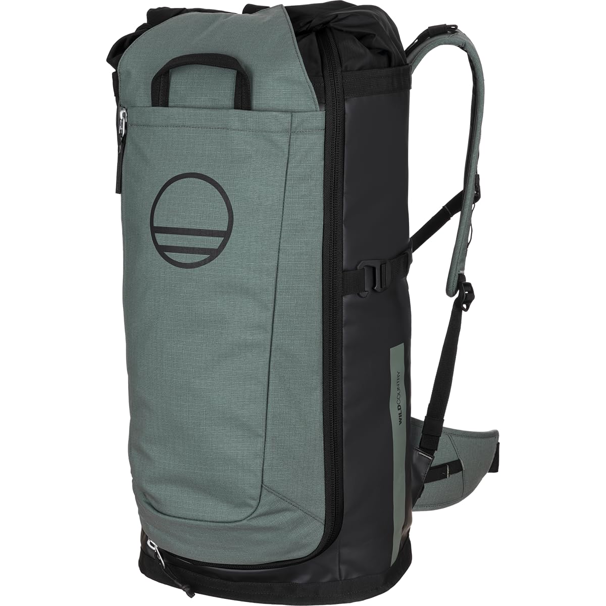 Wild Country Crag Hauler - Large, Durable Rock Climbing Backpack, Black/Marsh, 40 Liter, Modern