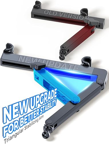 Miniatura 2 de eSamcore Soporte para iPad para asiento trasero de automóvil, soporte triangular retráctil para tableta, soporte para tableta, soporte para tableta,