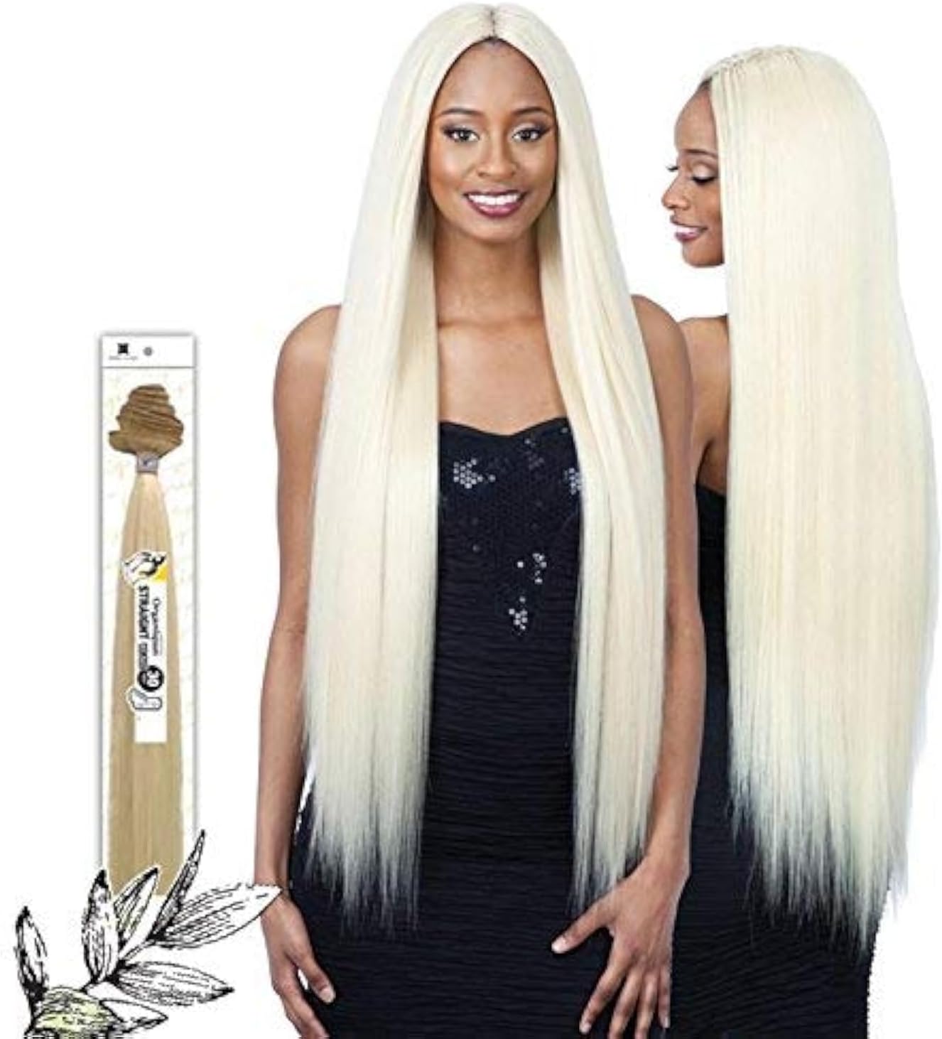 STRAIGHT 22" - Shake-N-Go Synthetic Bundle Weave (1B)