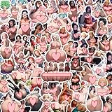 Hentaii Stickers Pack of 48pcs (1.3-3in) - Hentai, Hentai Stickers Lewd Anime for Anime Stickers for Adults Fans (Colorful-1)