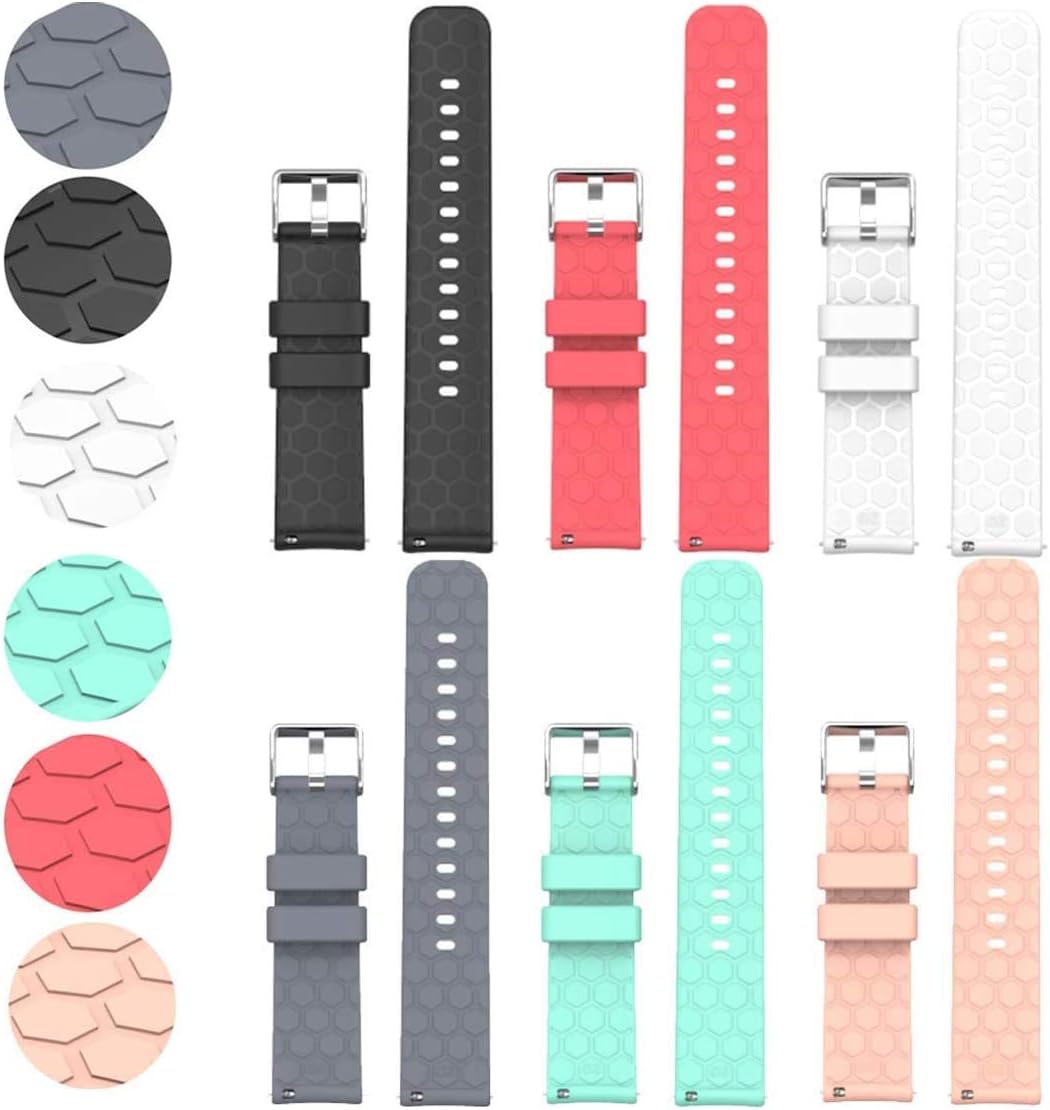 Watch Strap Compatible with Letsfit EW1 / Letsfit IW1 Bands for Women Men (6 Pack