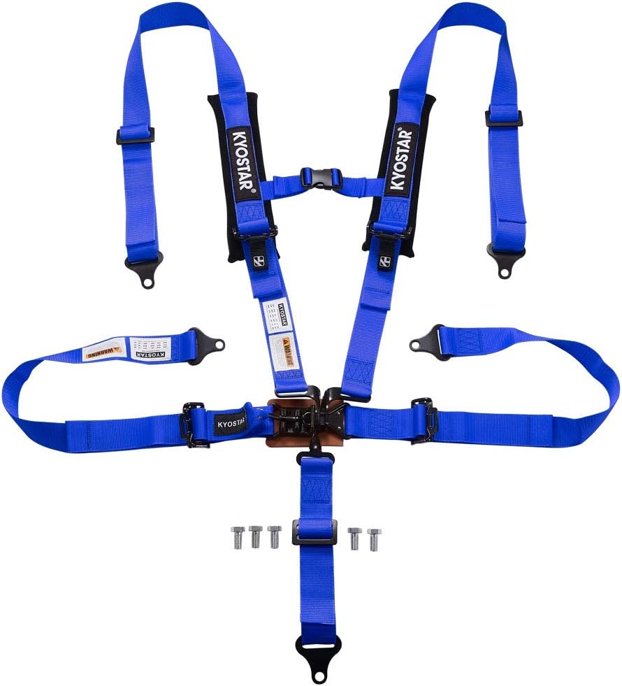 Crаzу Dеаlѕ Kyostar 5 point Black Series Latch and Link Safety Harness Set(Blue)