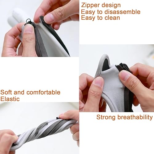 Miniatura 5 de Protector de cojín de repuesto para Bose, ATH, V-Moda Crossfade LP, Sony, Beats, funda para diadema de auriculares, color negro (negro)