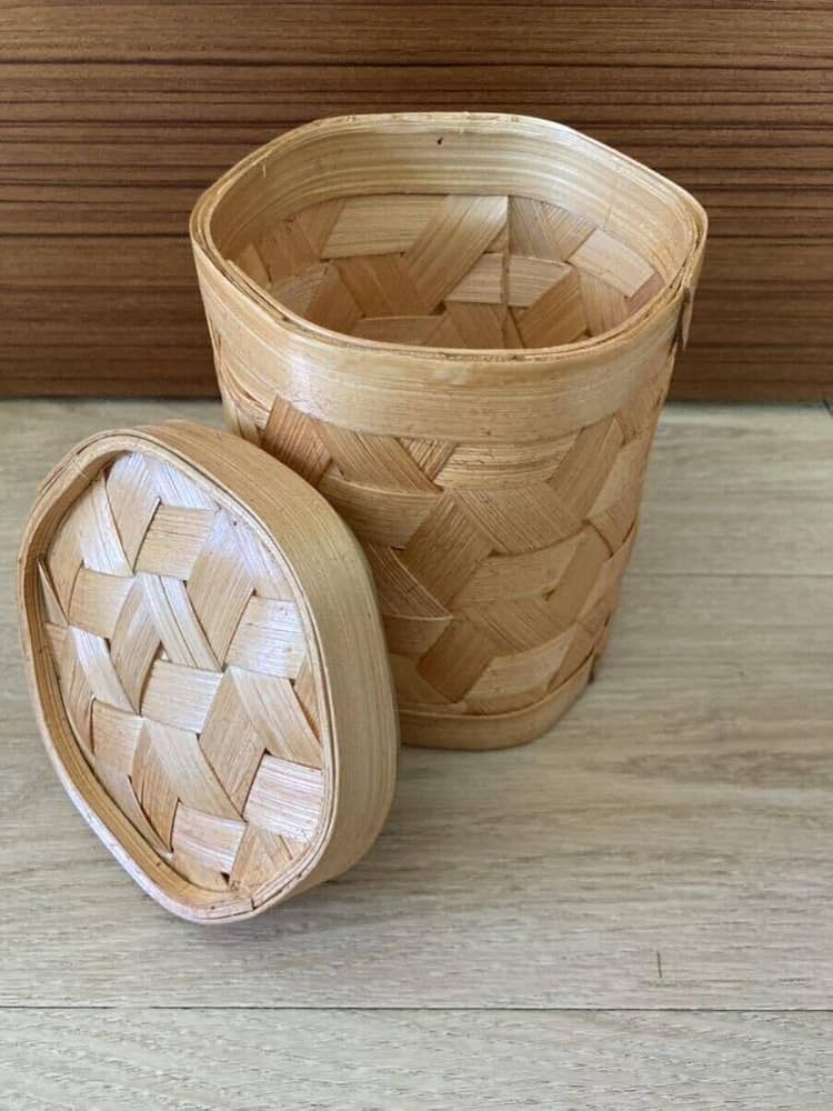 ラタン　かご　収納ボックス　フタ付き　オーバルボックス　アジアン　タイ　ベトナム ラタン かご 収納ボックス フタ付き オーバルボックス アジアン