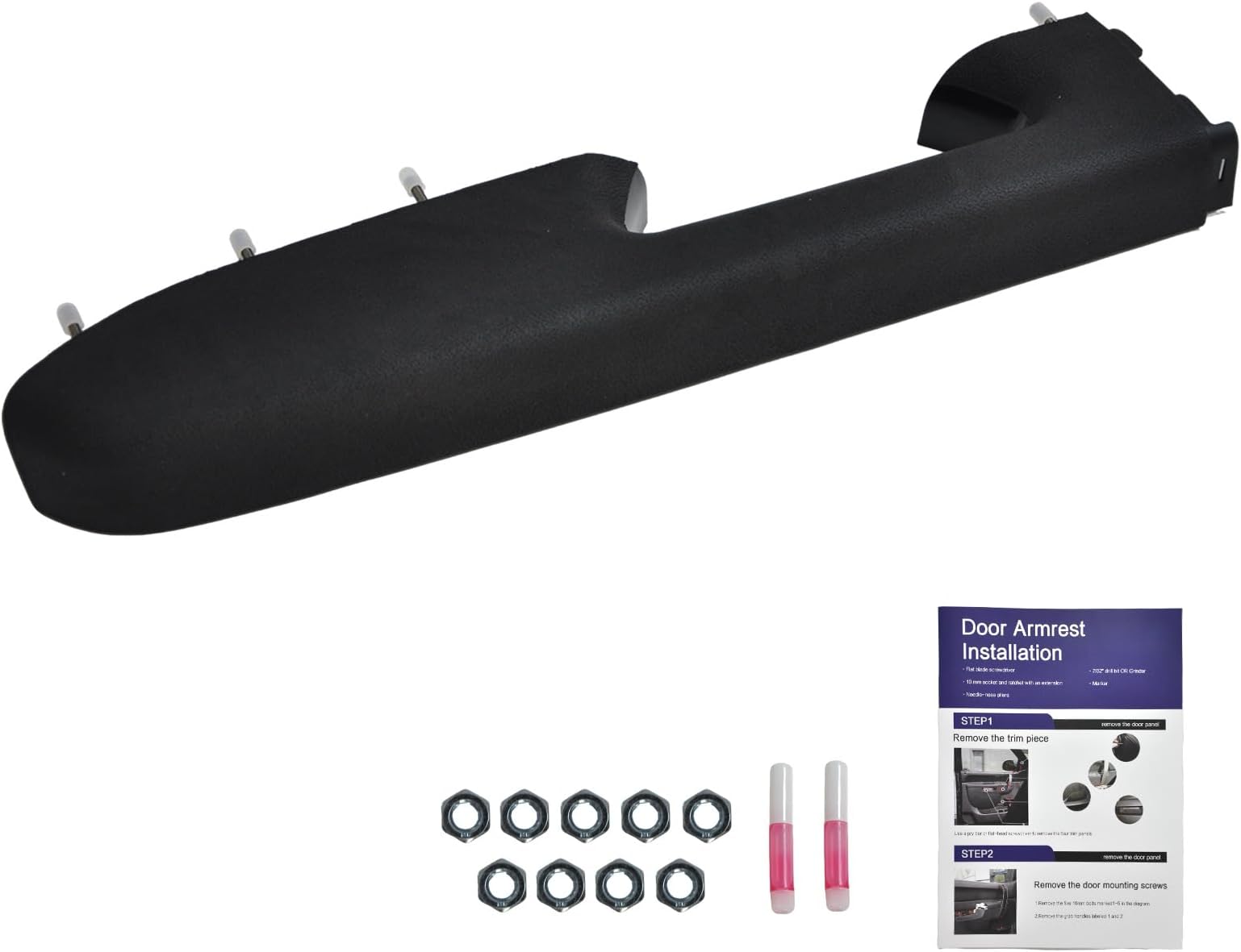 22818465 Front Left Driver Side Door Armrest Repair Kit - Compatible with Chevrolet Silverado 1500 2500 3500 & GMC Sierra 1500 2500 3500 HD 2010-2014 Models