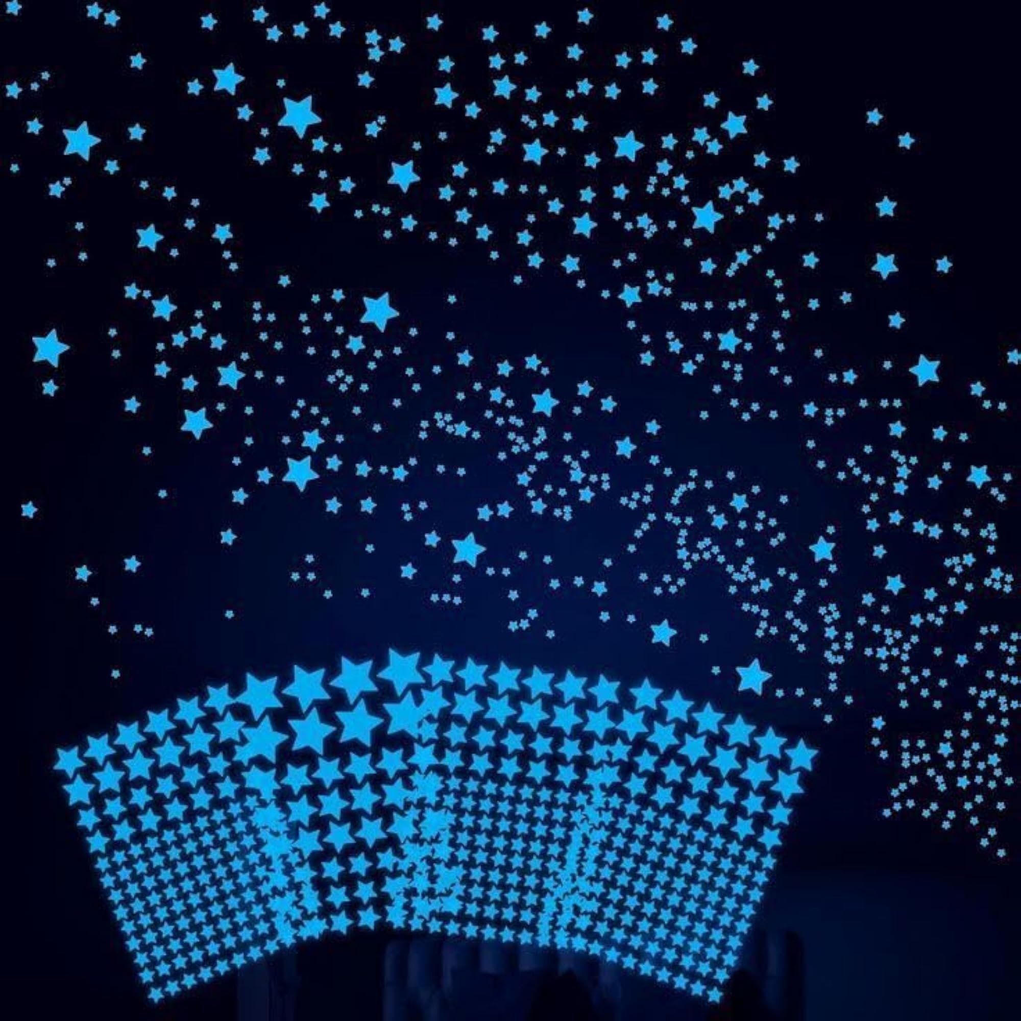 Glow in The Dark Star & Moon Wall Stickers, Celestial Decor