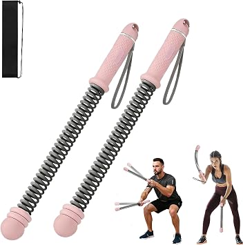 Portable Wireless Battle Rope, Adjustable Weight Wireless Battle Rope with Storage Bag, Suitable for Low-Impact Sports, Strength Training, and high-Intensity Interval Training Pink