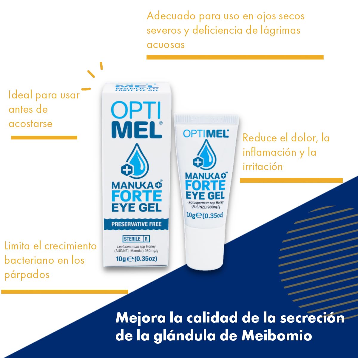 Gel Optimel Manuka Honey Forte para ojos, 10 ml