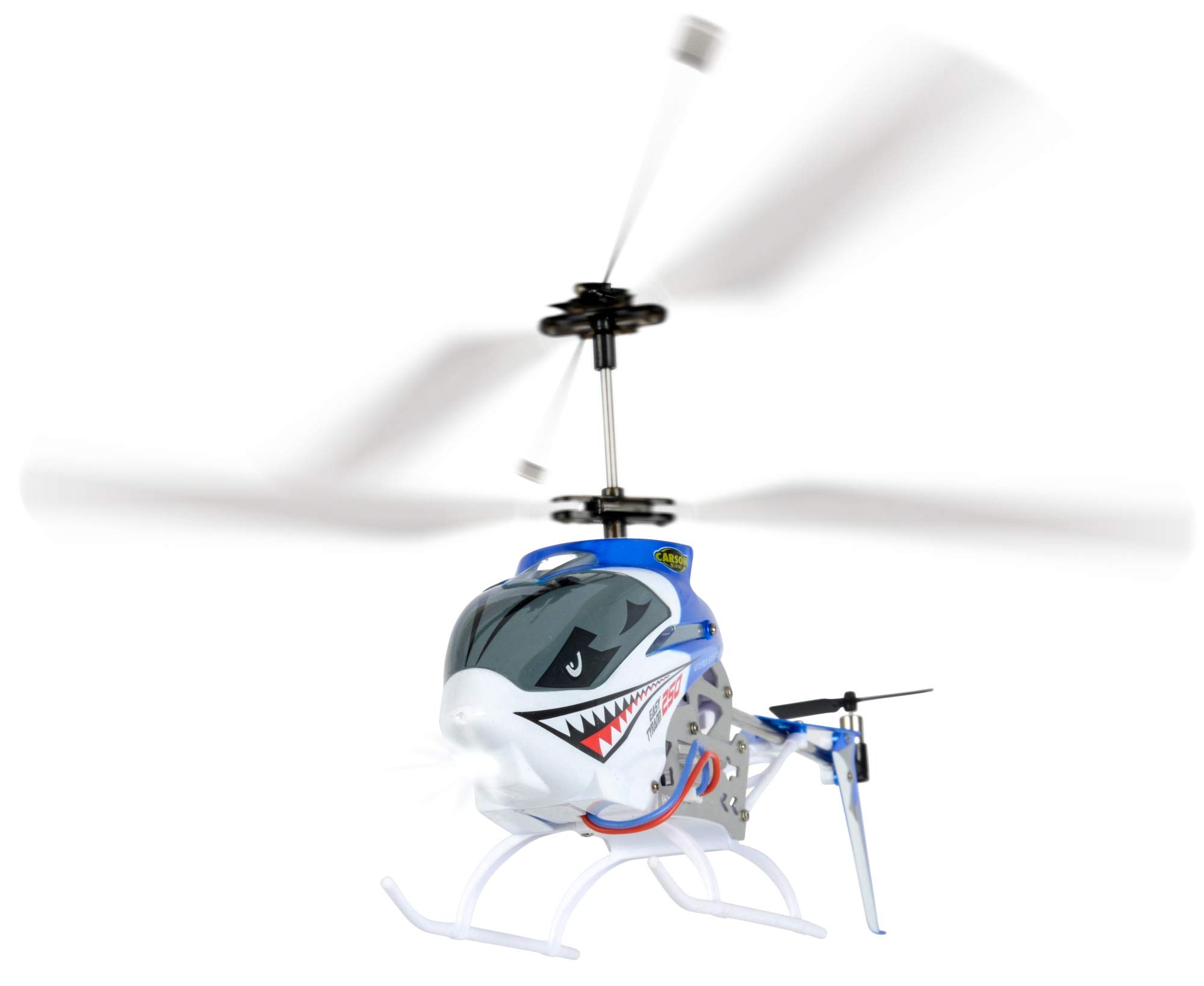 Carson 500507110 500507110-Easy Tyrann 250 2.4G RTF, zdalnie sterowany helikopter, helikopter RC, w zestawie baterie i pilot zdalnego sterowania, 100% gotowy do lotu