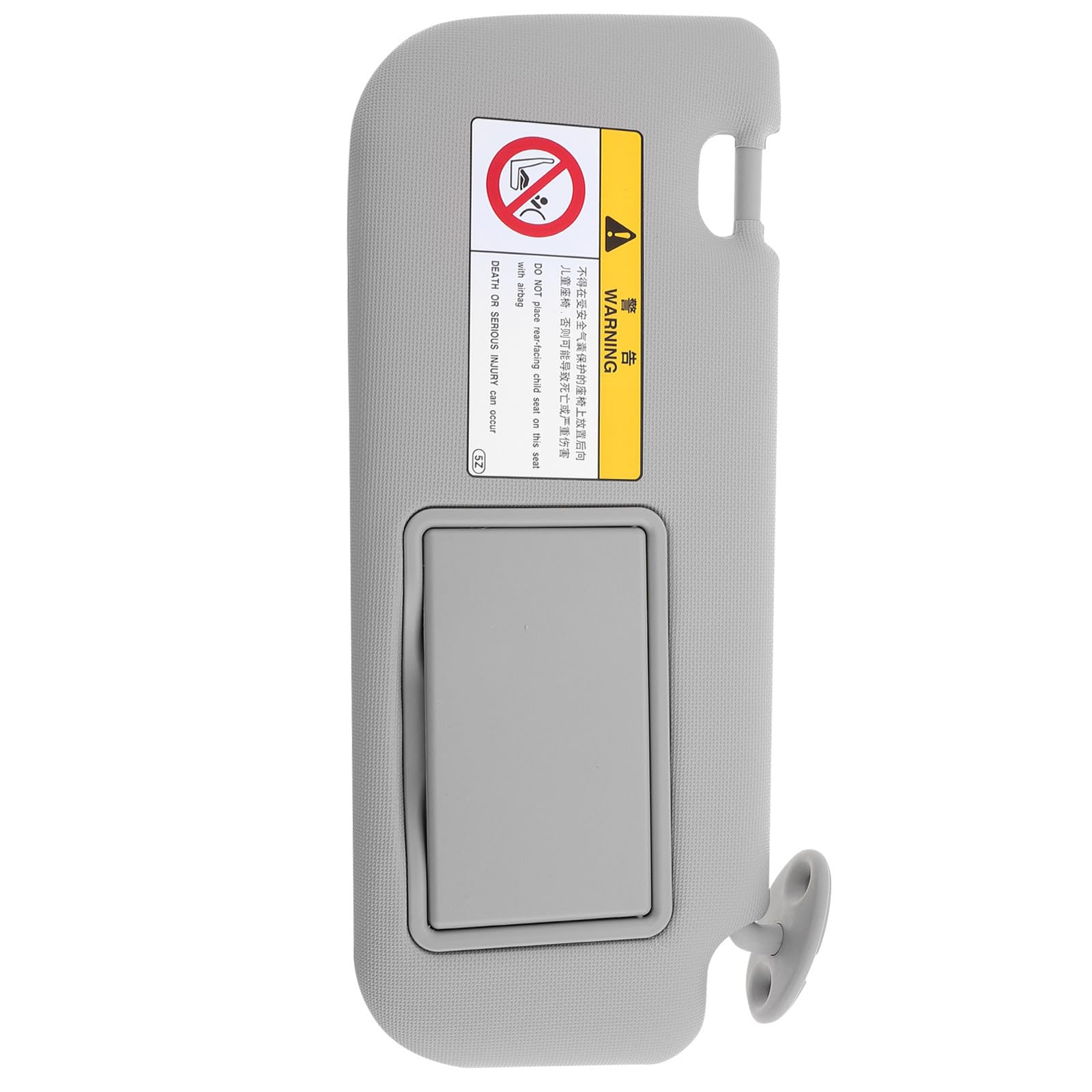 Visiera Parasole per Auto Lato Passeggero Destro Grigio con Specchio Integrato, Sostituzione Visiera Parasole con Installazione Semplice, Accessorio Interno per Protezione Solare