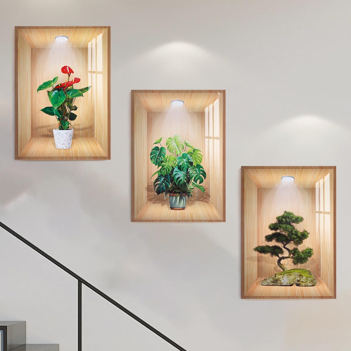 Onprix 3pcs 3D Flower Pot Vase Wall Stickers | 3D Wall Stickers Self Adhesive Stickers | 3D Vinyl Removable Wall Sticker for Living Room Dining Room Bedroom (Multi-Design) 30 x 42.5 CM (B0DDXVMSM9) Amazon Price History, Amazon Price Tracker