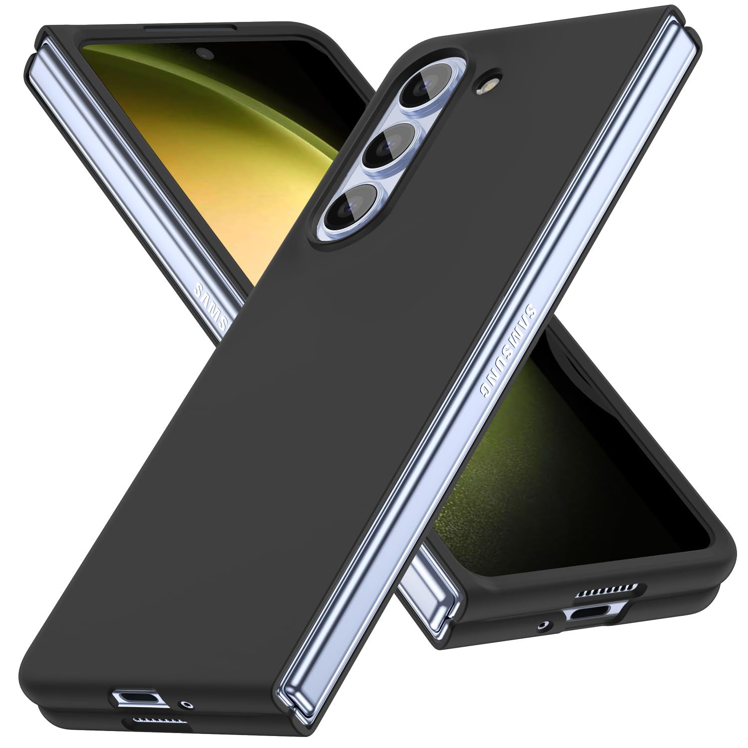 for Galaxy Z Fold 5 Case, Matte PC Case for Women Men