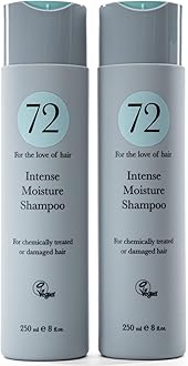 72 Hair Intense Moisture Shampoo, Sulphate Free (Intense Moisture Shampoo x 2)