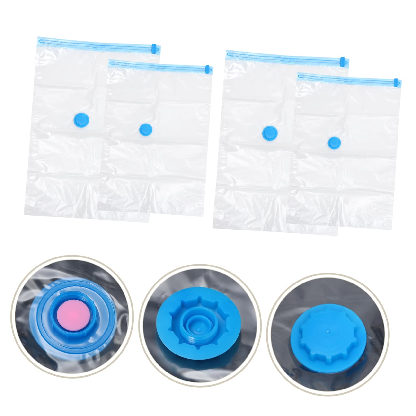 MAGICLULU Sacchetti Sottovuoto per Coperte e Cuscini, in Pa e Pe, con Pompa Manuale, Design di Compressione per Casa e Viaggio