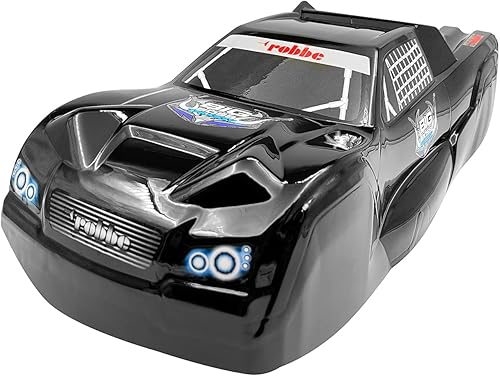 SANTAIZI 18 Escala Truggy RC Body Shell VRX Racing Cobra Truck Remote Contol Toys Ancho del coche 8.661 in con hoja de calcomanías (negro)