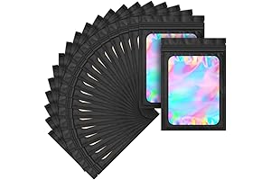 100 Pack Mylar Holographic Bags for Small Business