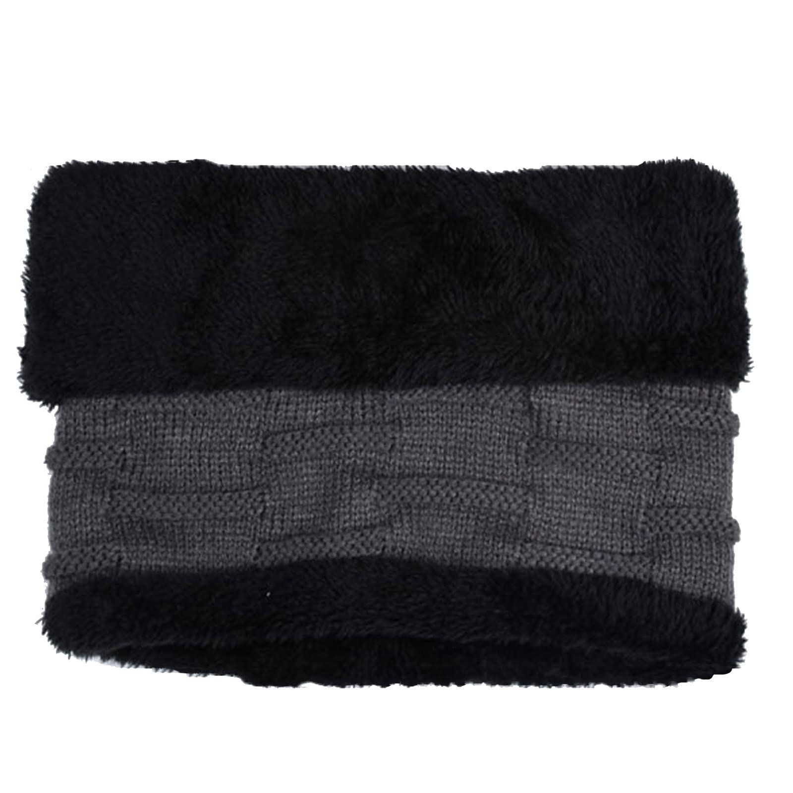 Zimowa Ciepła Czapka Szalik Męskie Czapki Zimowe Ciepły Polar Wiatroszczelna Zimowa Dzianinowa Czapka Z Dzianinowa Czapka Męska Męska Czapka Zimowa/Gray/One Size