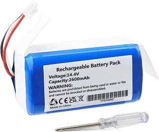 K KYUER Robot Aspirador Batería para CECOTEC Conga 2299, Conga 2299 Ultra Home Vital Robot Vacuum Cleaner CECOTEC ICR18 650-14 2600mAh