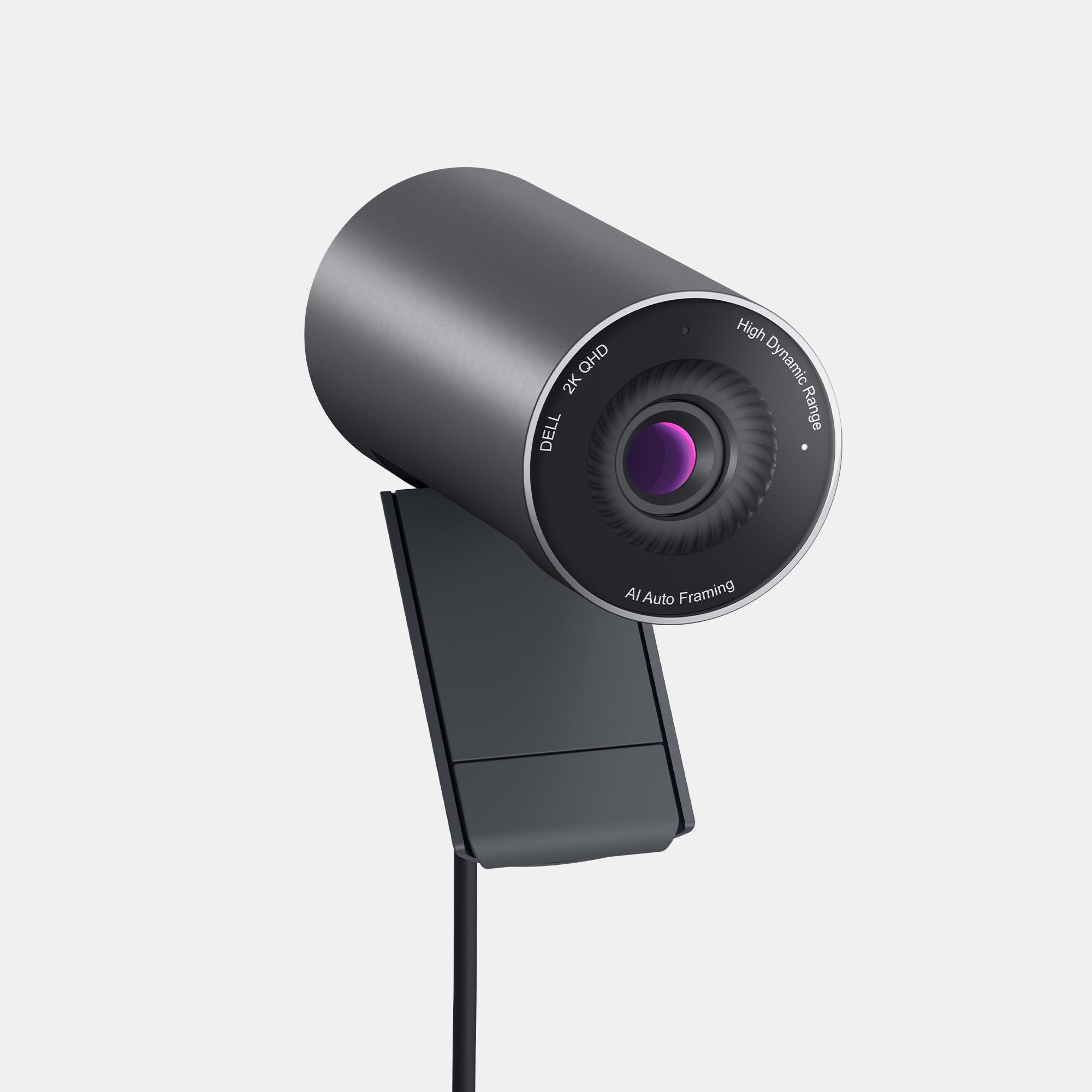 Dell Pro Webcam WB5023 Webcam 2K QHD, HDR, AI Auto Framing, Microfono con Riduzione del Rumore, Certificata per Microsoft Teams e Zoom, Compatibile con Windows e Mac Nero