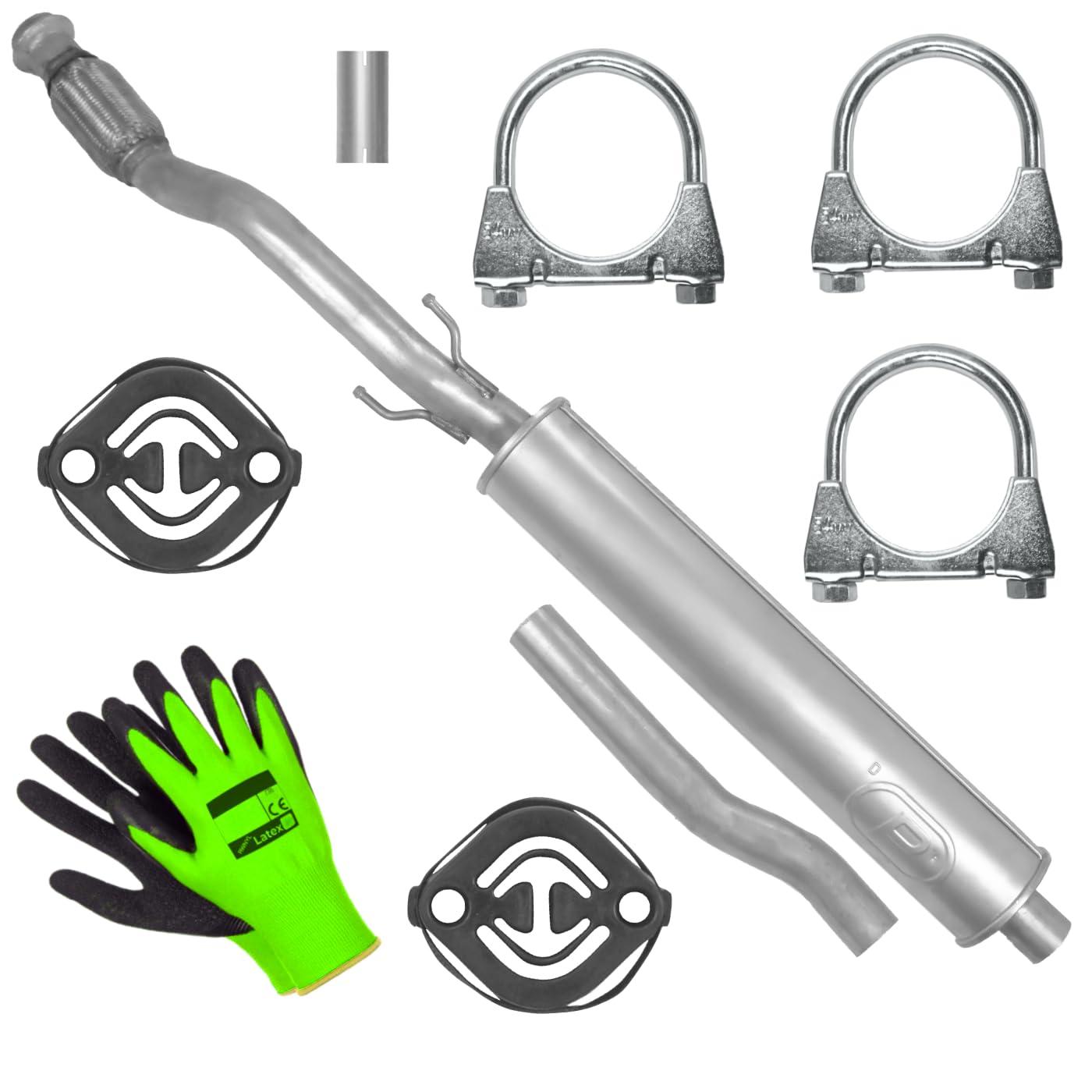 POLMOstrow Auspuff Mitteltopf für MINI Cooper R56/R57 1.6 Fließheck, Cabrio, Coupe 2008-11.2013