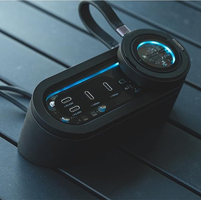 Hub USB-C 8 Puertos 3.2 Gen2 10Gbps Cargador 45W Plateado miniatura 4