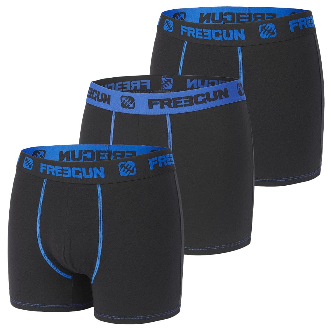 FREEGUNMen's Freegun Solid Fg/sol/am/1/pk3 Underwear