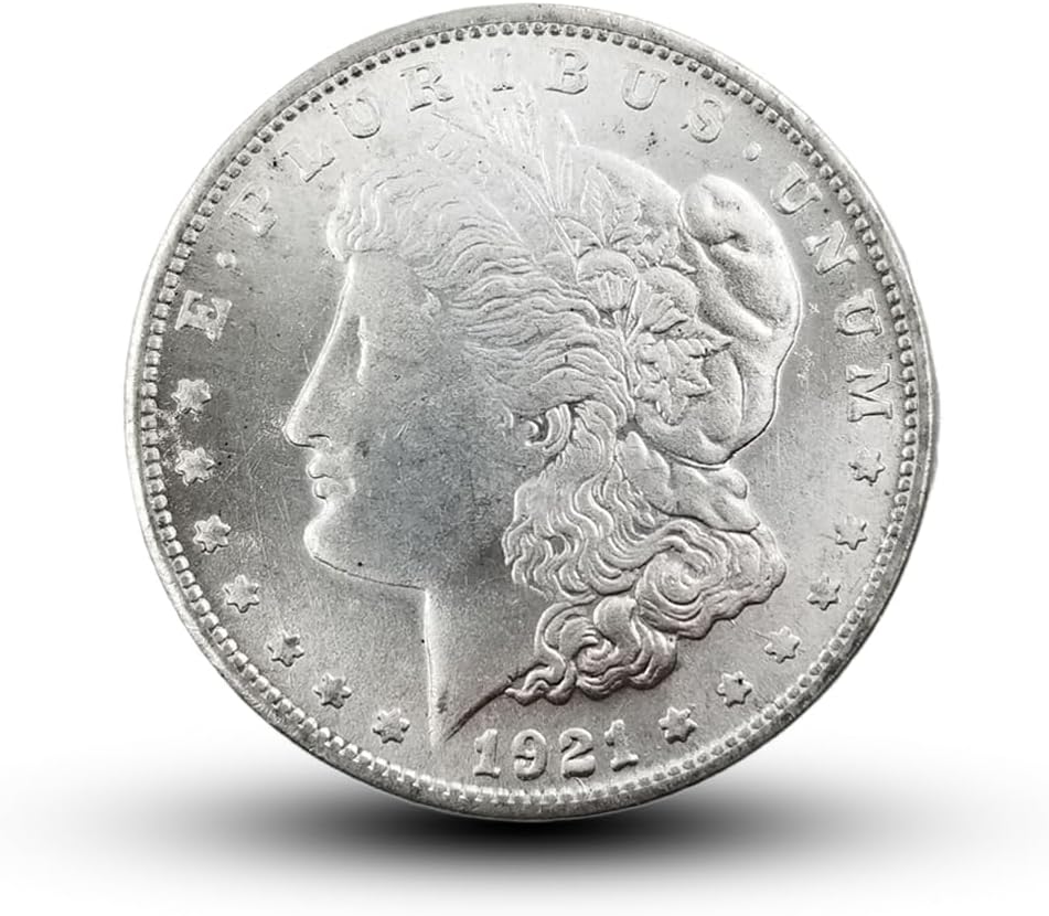 1921 S Morgan Dollar, Antique U.S. Coins Collection, Vintage Old Coins for Collectors, Lucky Ancient Coin, American Historical Culture Commemorative Coin, History Decor(Morgan 1921)