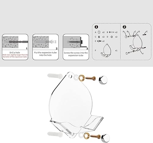 Miniatura 3 de Cosmos Soporte de pared para pared, 2 unidades, para decoración y almacenamiento de discos de hockey sobre hielo, disco de hockey coleccionable y