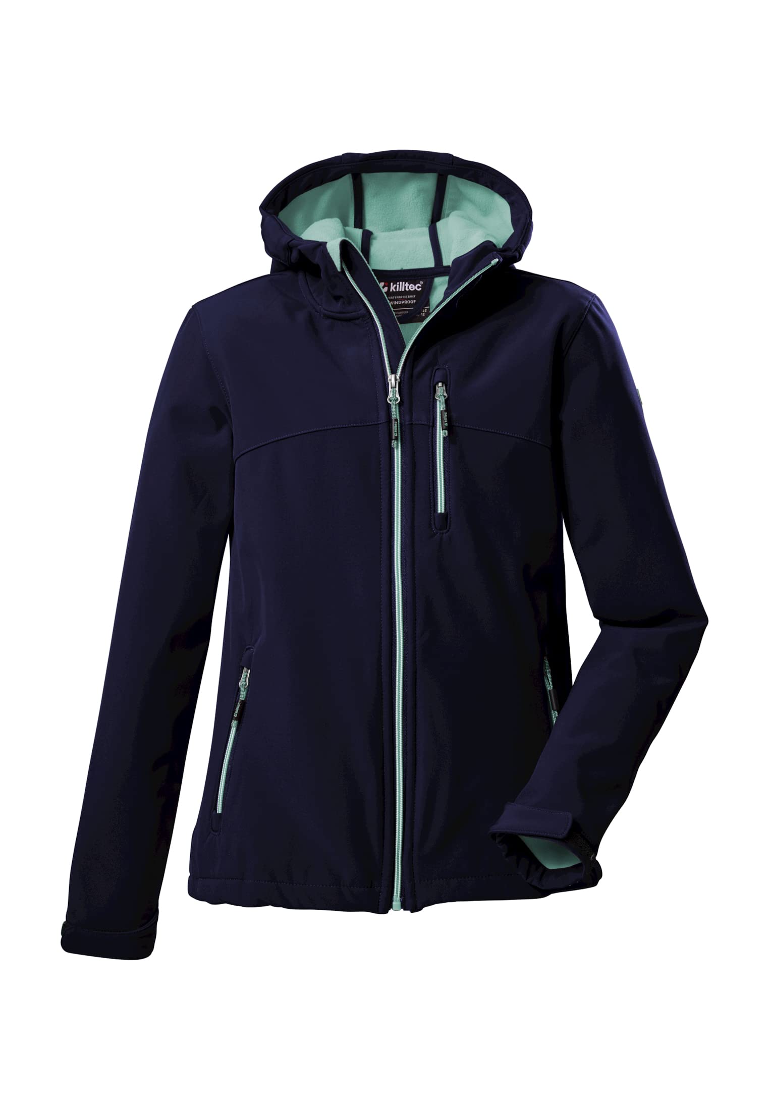 Killtec Mädchen Soft Shell Jacke Softshell Jacke mit Kapuze Girls Softshelljacke wasserabweisend