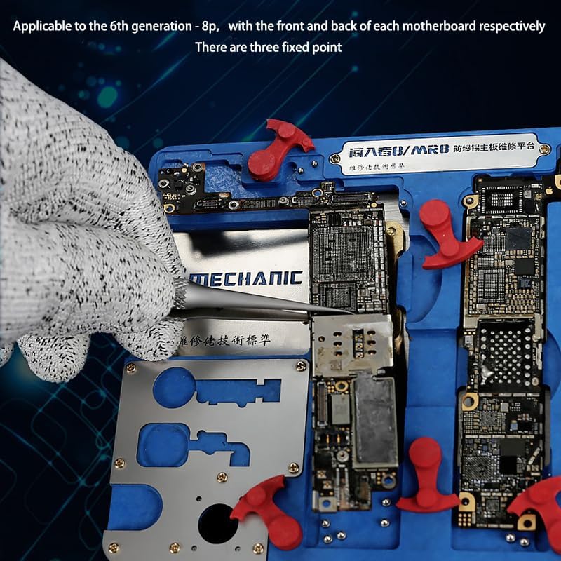 MR8 Motherboard CPU NAND Fingerprint Repair PCB Holder Fixture for i Phone 8P /8/7 P/ 7 / 6S Multi-Function Explosion-Proof